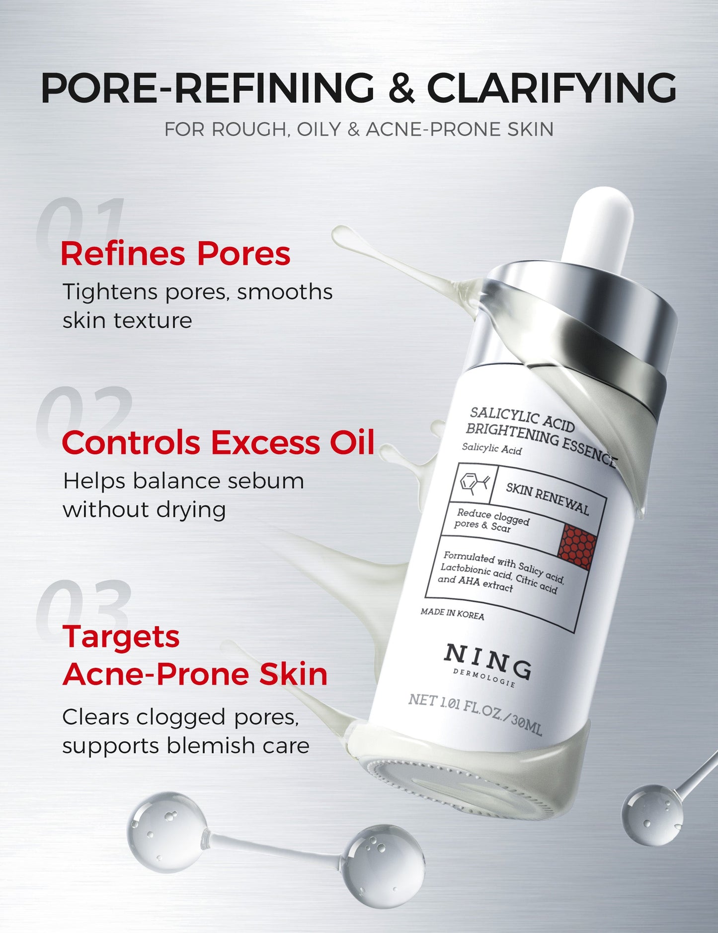 Salicylic Acne Facial Serum 30ml