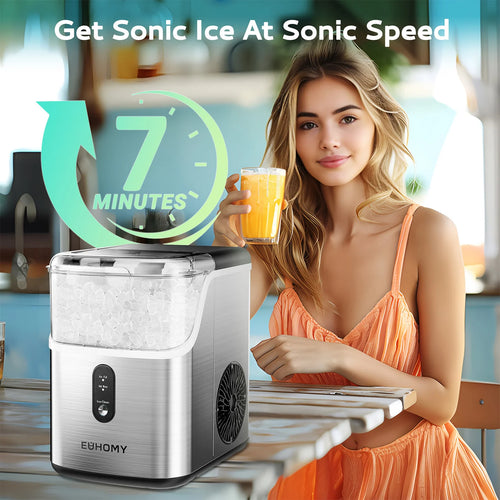 EUHOMY Nugget Ice Makers Countertop