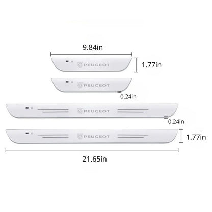 Pack of 2 LED Car Door Sill Plates