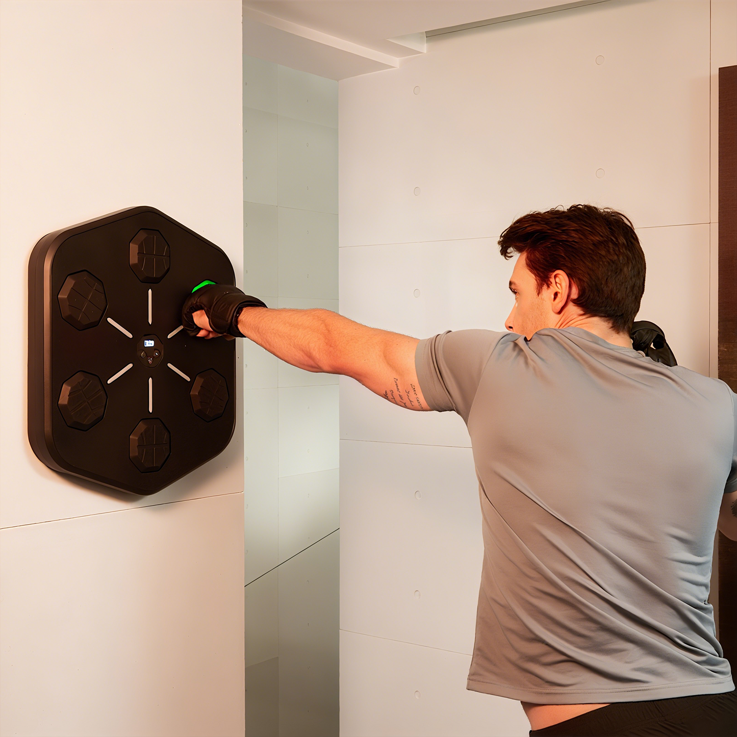 Oupal Music Boxing Machine with Boxing Gloves