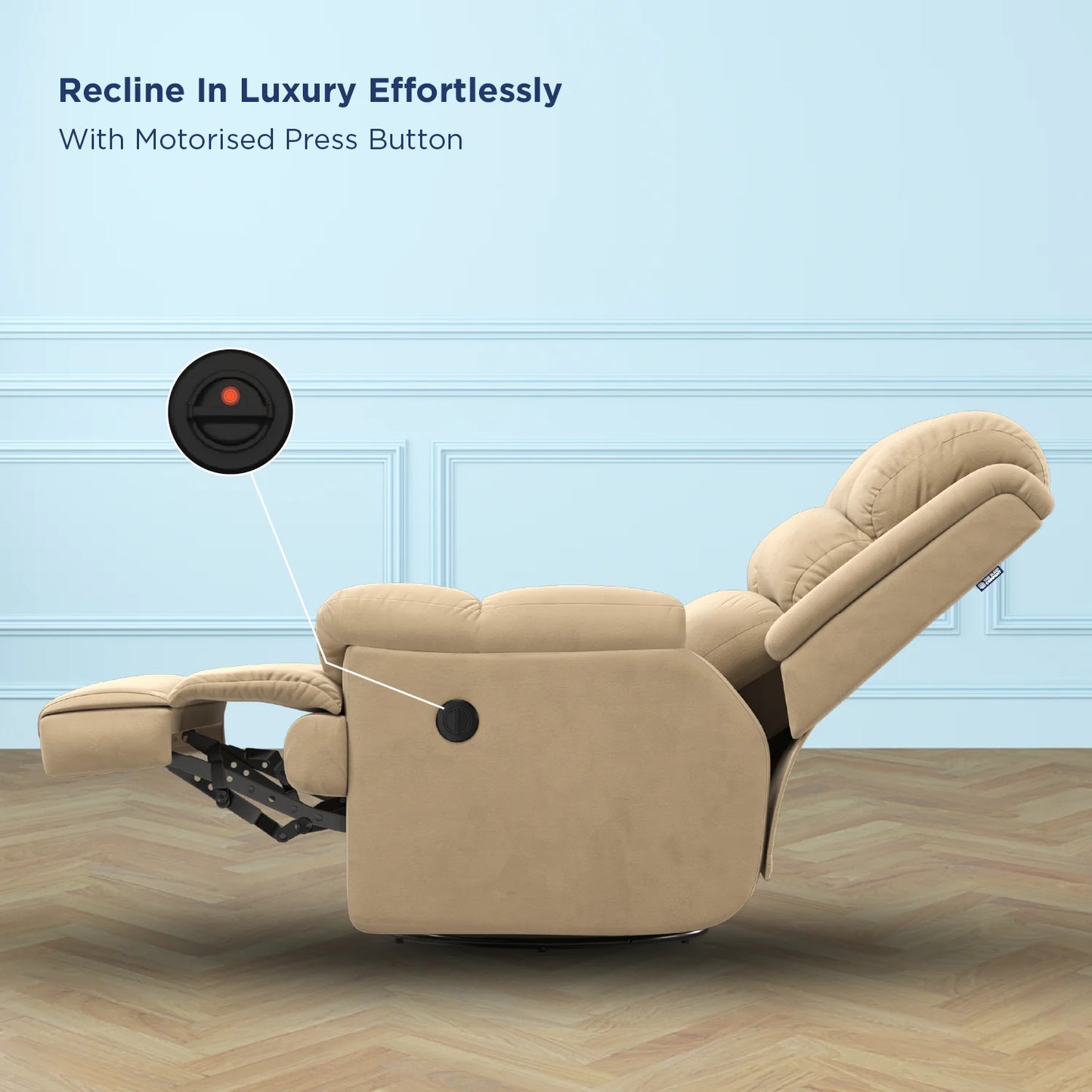 The Sleep Company Luxe Motorised Recliner Sofa