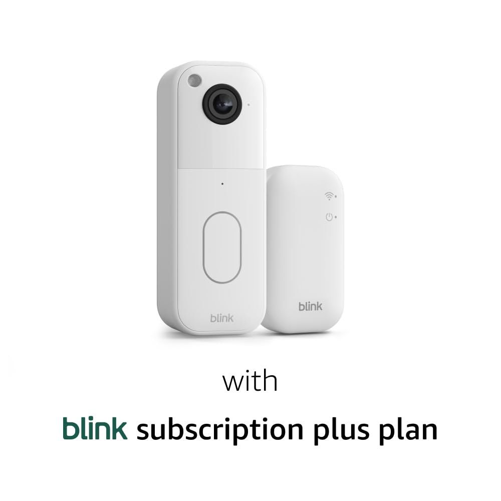Blink Video Doorbell with 1-Year Subscription & Sync Module