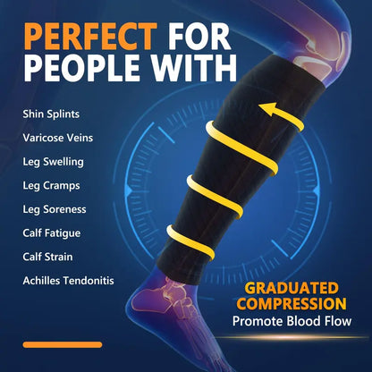 3 Pair, Calf Compression Sleeves