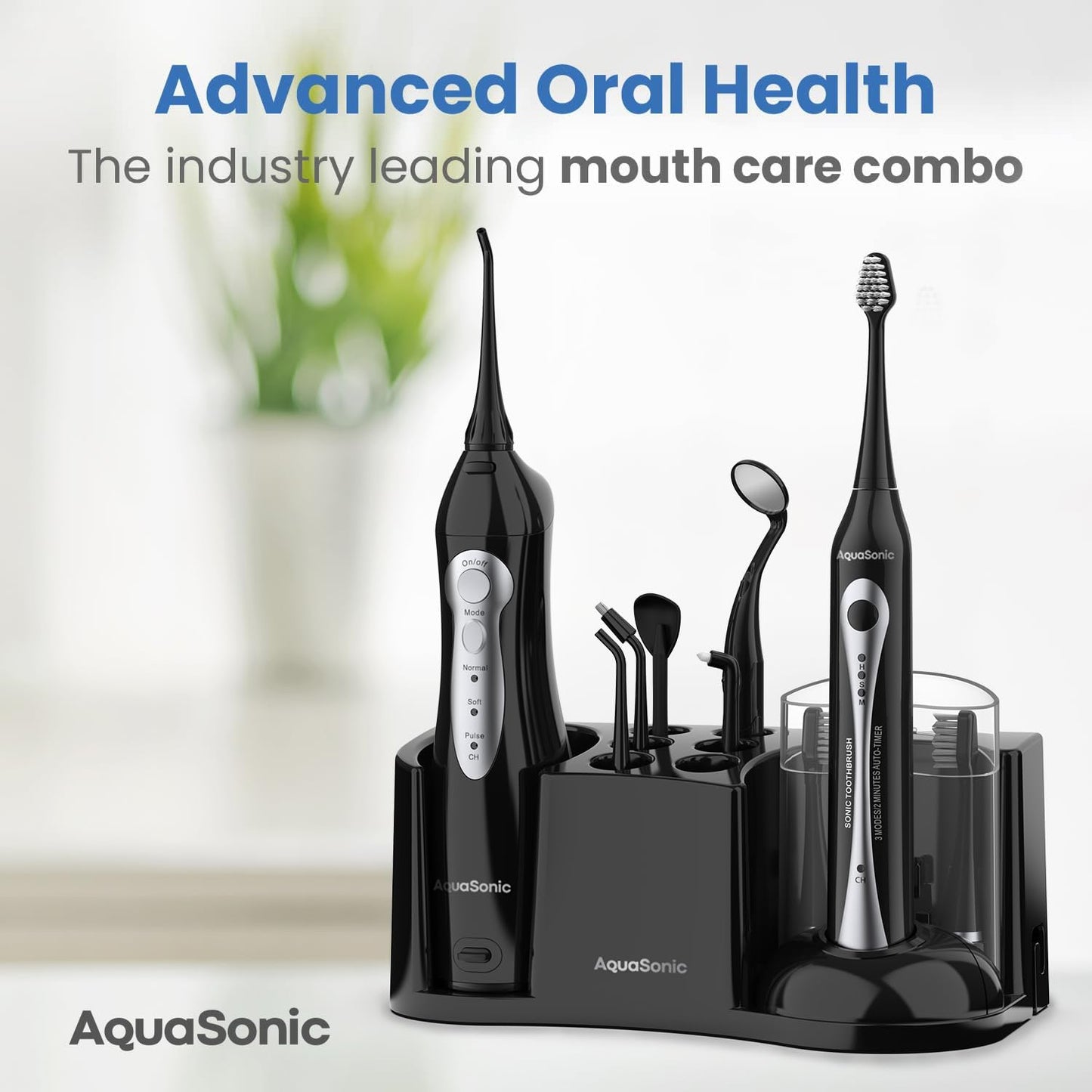 AquaSonic Toothbrush & Smart Water Flosser