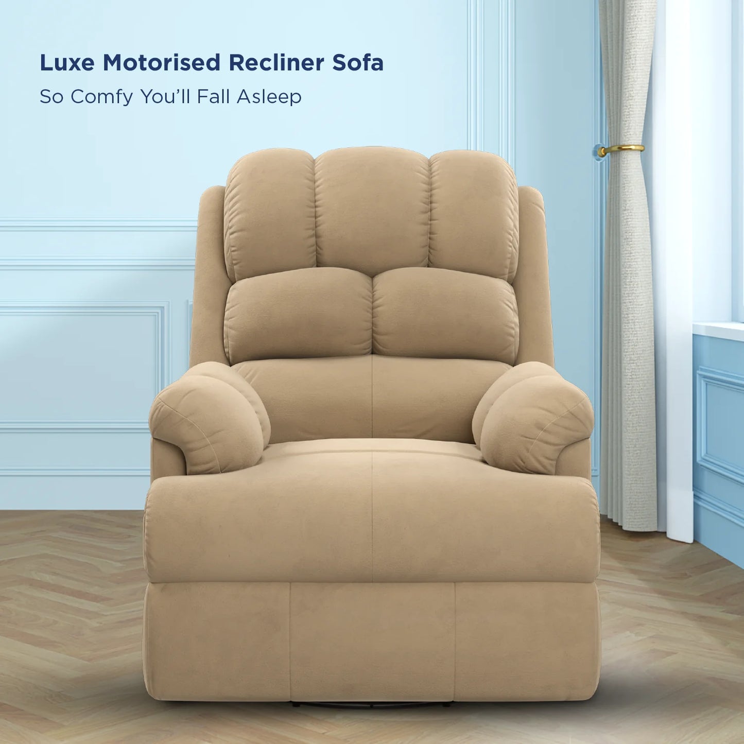 The Sleep Company Luxe Motorised Recliner Sofa