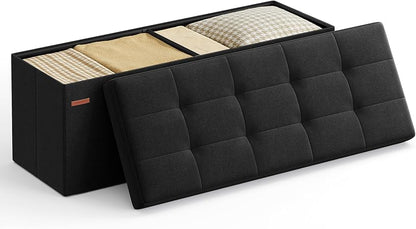 43 Inches Folding Storage Ottoman Bench