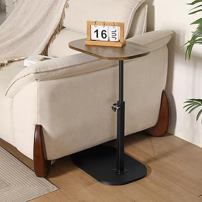 C-Shaped Adjustable Side Table