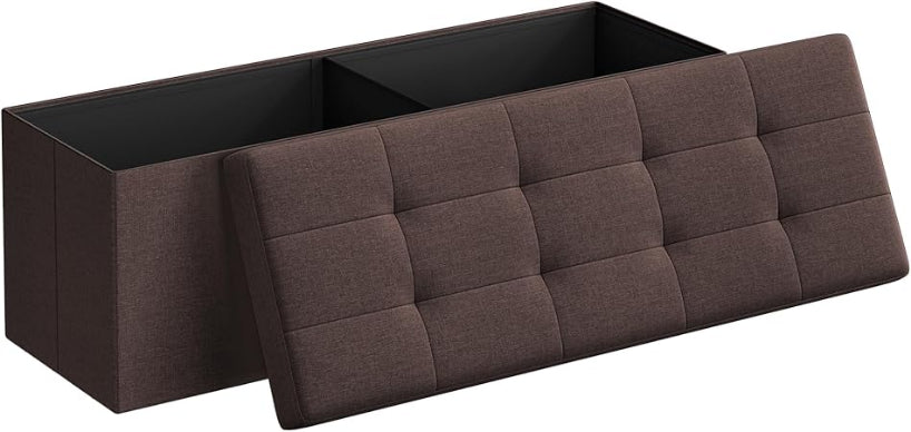 43 Inches Folding Storage Ottoman Bench
