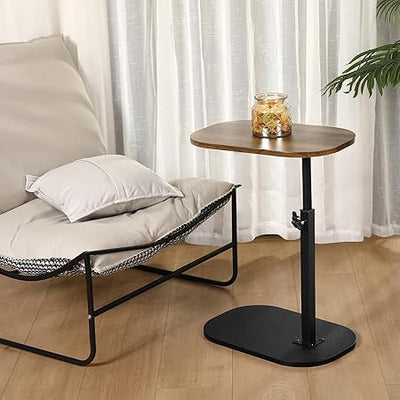 C-Shaped Adjustable Side Table