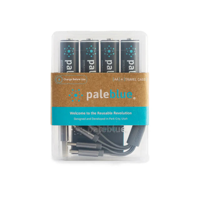 paleblue USB Rechargeable AA & AAA Batteries (4-Pack)