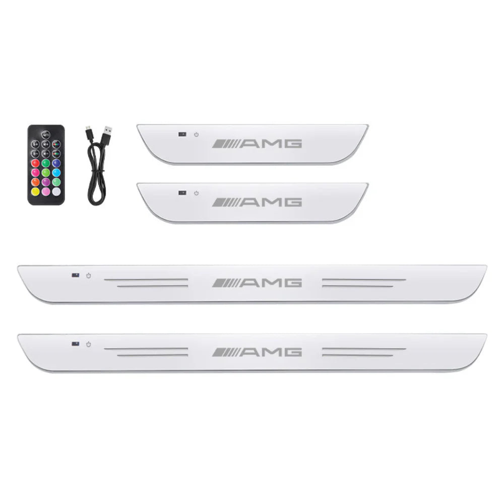 Pack of 2 LED Car Door Sill Plates