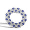 925 Sterling Silver Halo Pendant Necklace