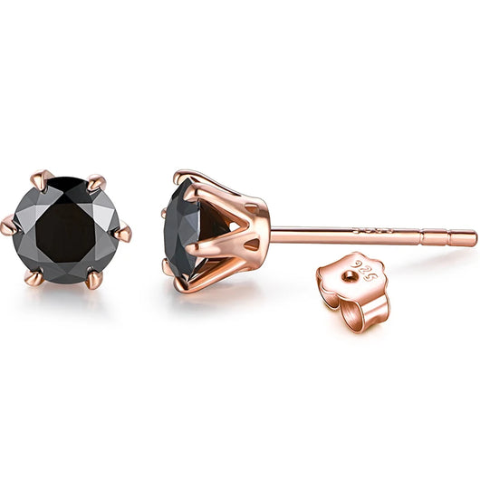 Colored Moissanite Stud Earrings