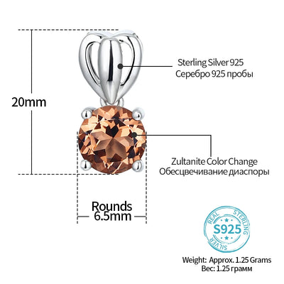 925 Silver Diaspore Pendant Necklace