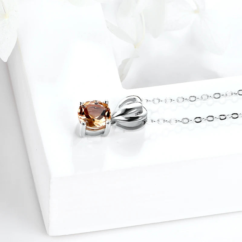 925 Silver Diaspore Pendant Necklace