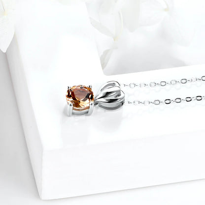 925 Silver Diaspore Pendant Necklace