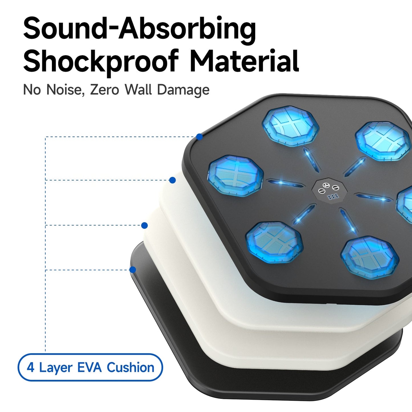 Oupal Music Boxing Machine with Boxing Gloves