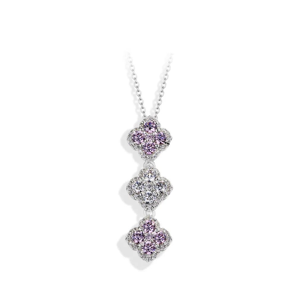 S925 Silver Moissanite Pendant Necklace