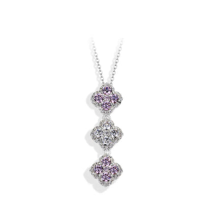S925 Silver Moissanite Pendant Necklace