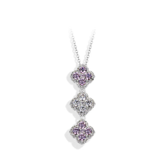 S925 Silver Moissanite Pendant Necklace