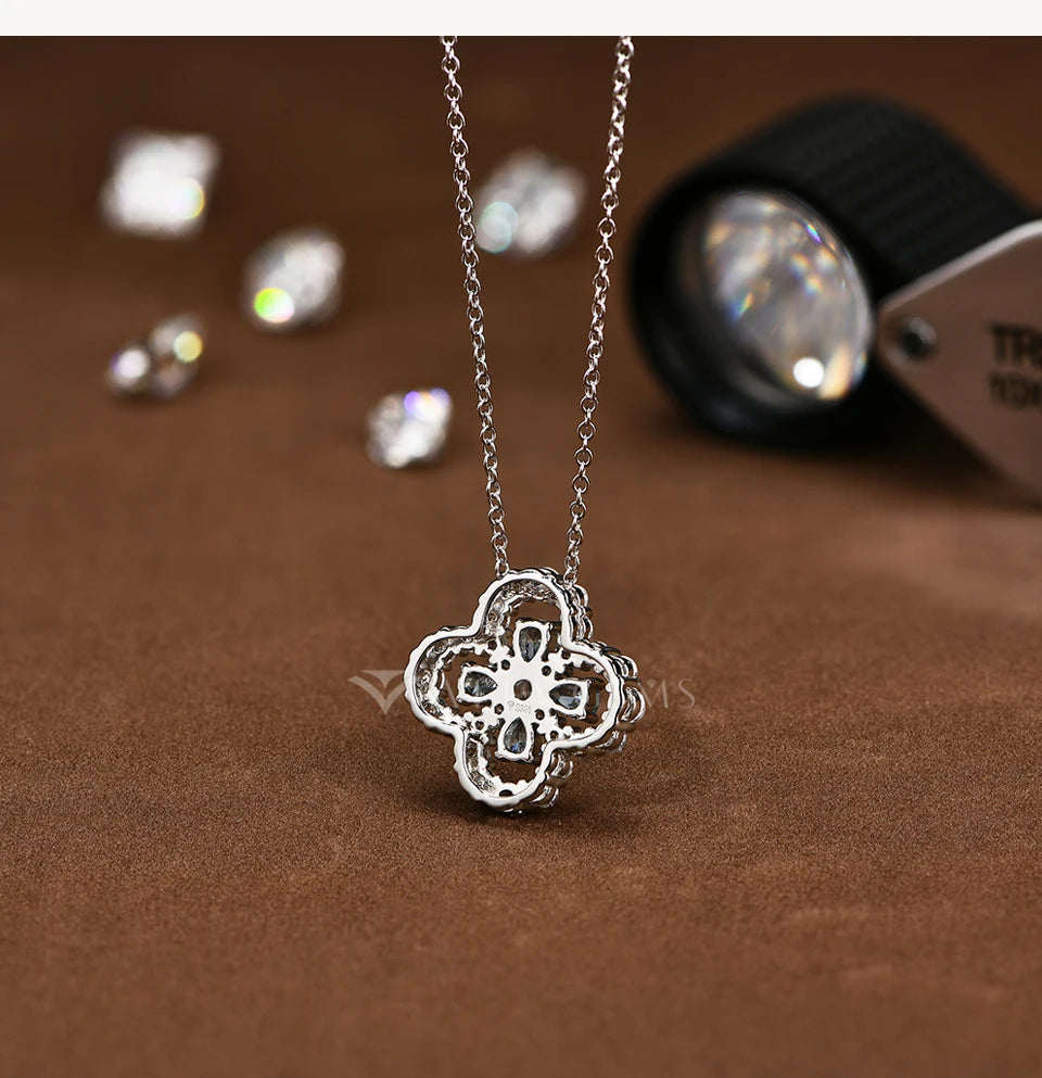 Sparkling Moissanite Diamond Necklace