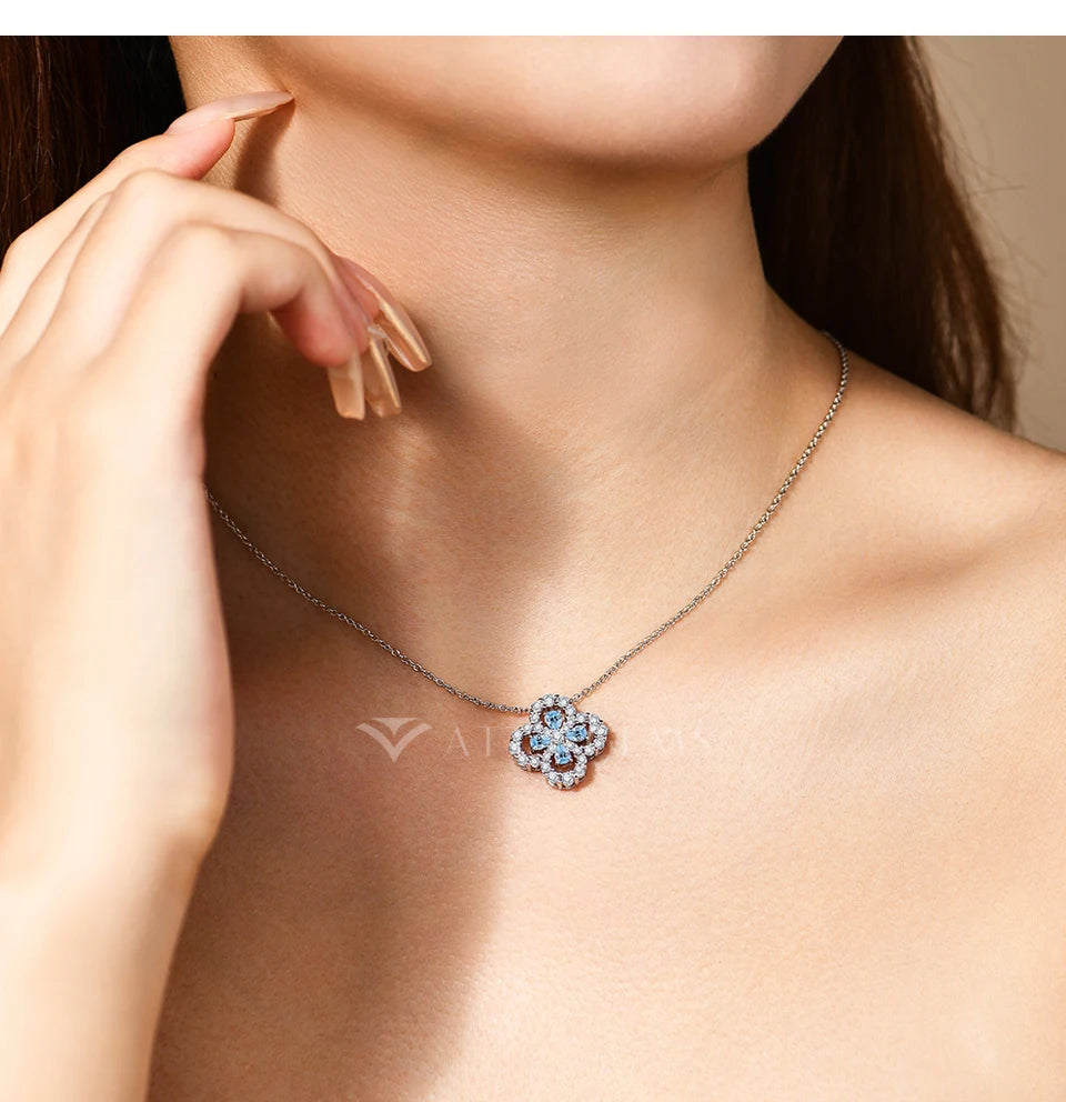 Sparkling Moissanite Diamond Necklace