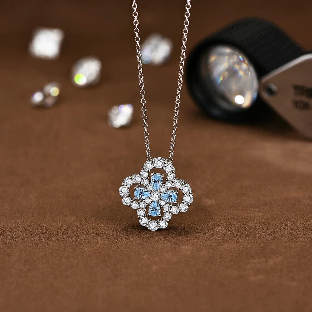 Sparkling Moissanite Diamond Necklace