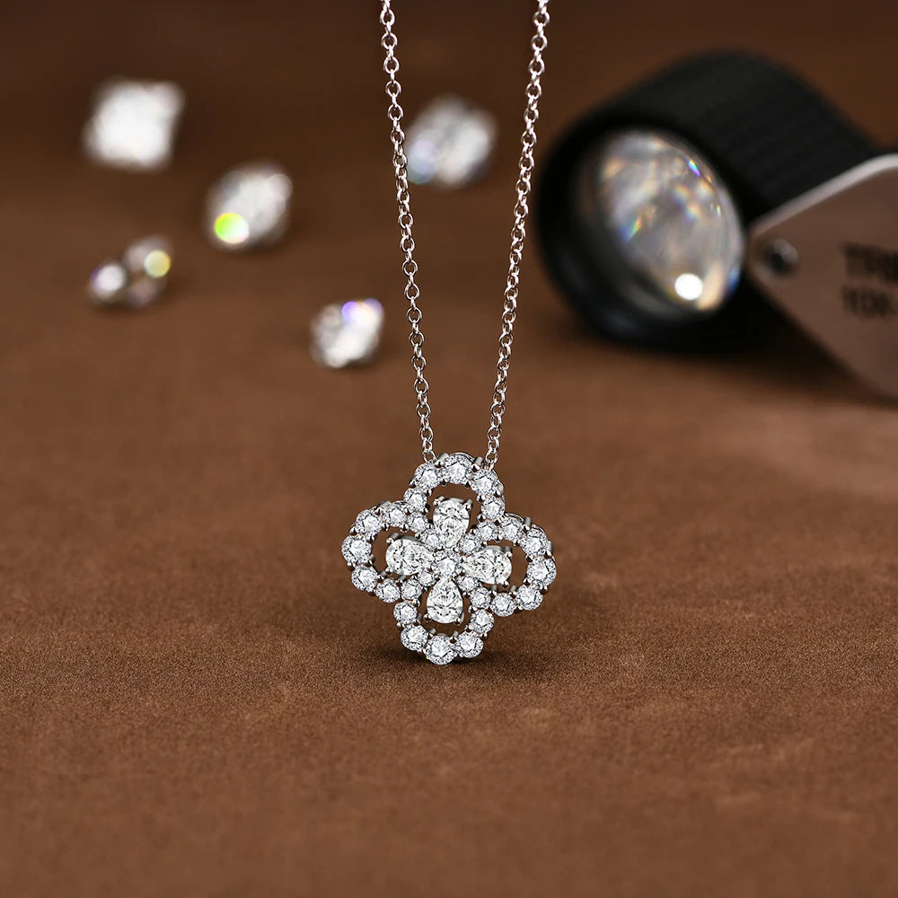 Sparkling Moissanite Diamond Necklace