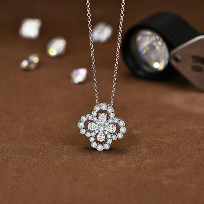 Sparkling Moissanite Diamond Necklace
