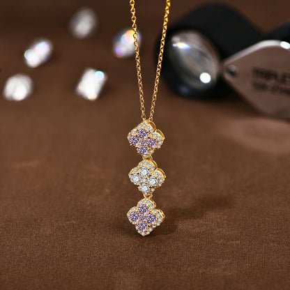 S925 Silver Moissanite Pendant Necklace