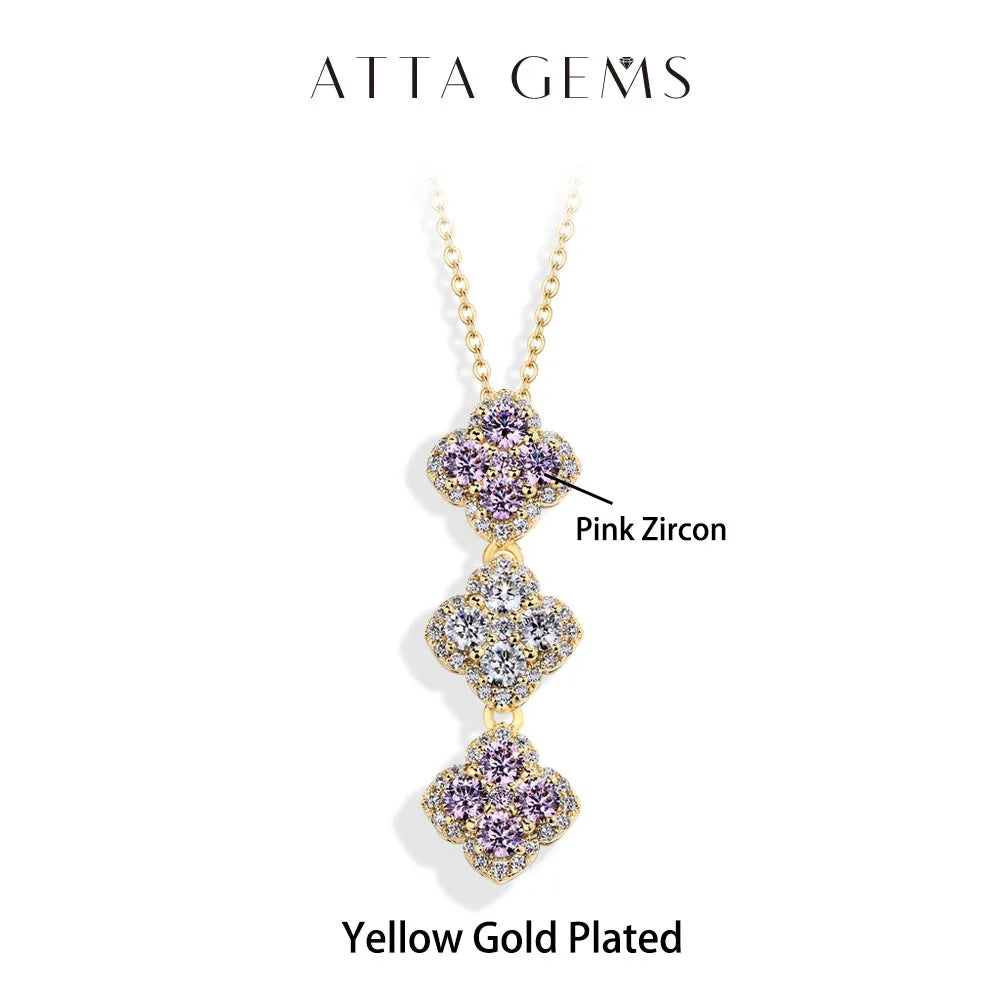 S925 Silver Moissanite Pendant Necklace