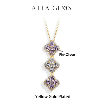 S925 Silver Moissanite Pendant Necklace