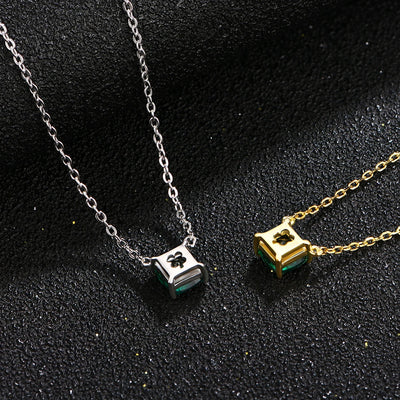 Vintage 100% 925 Sterling Silver Moissanite Necklace