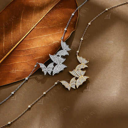 Elegant Butterfly Moissanite Necklace