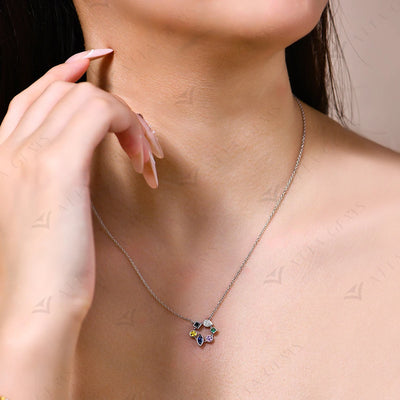 S925 Sterling 18K Yellow White Gold Silver Necklace