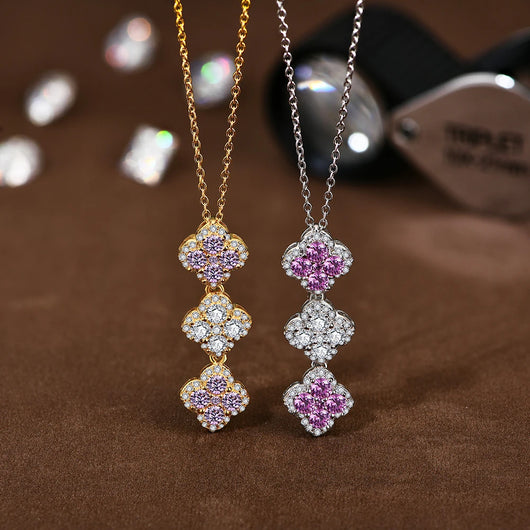 S925 Silver Moissanite Pendant Necklace
