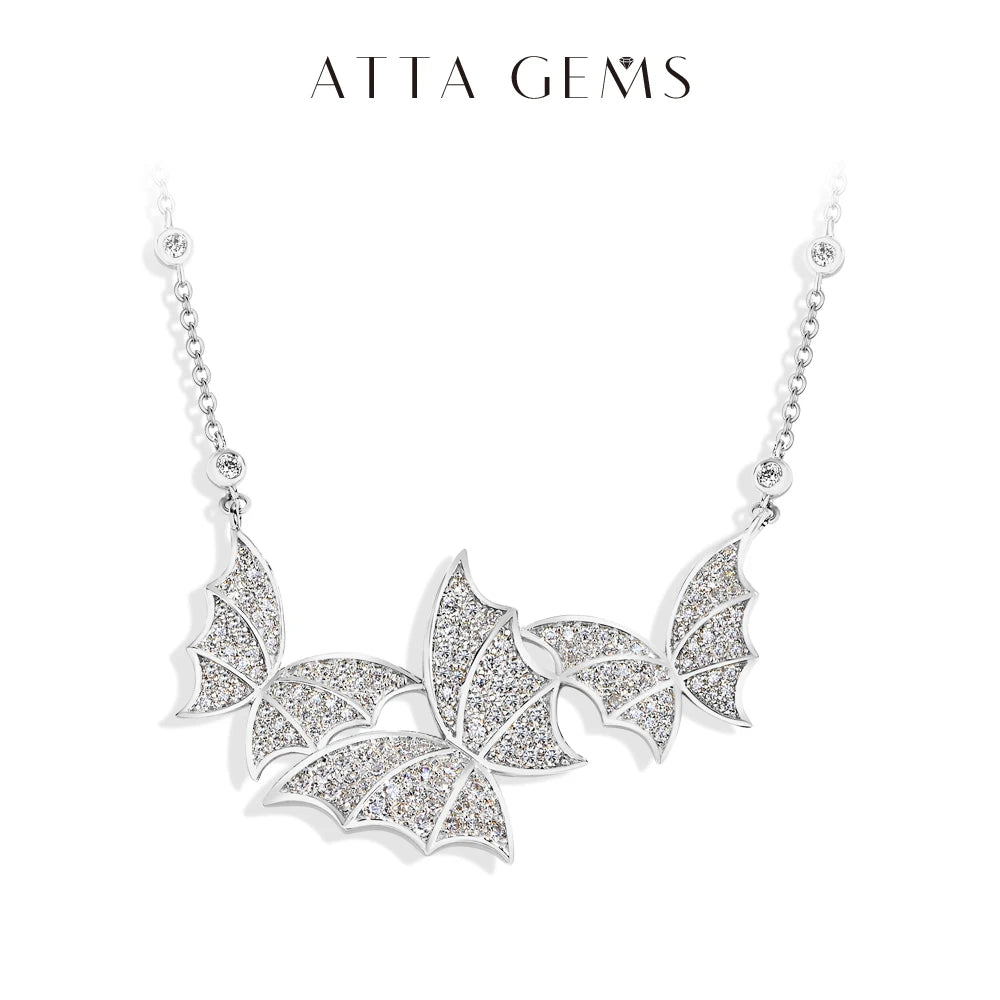 Elegant Butterfly Moissanite Necklace