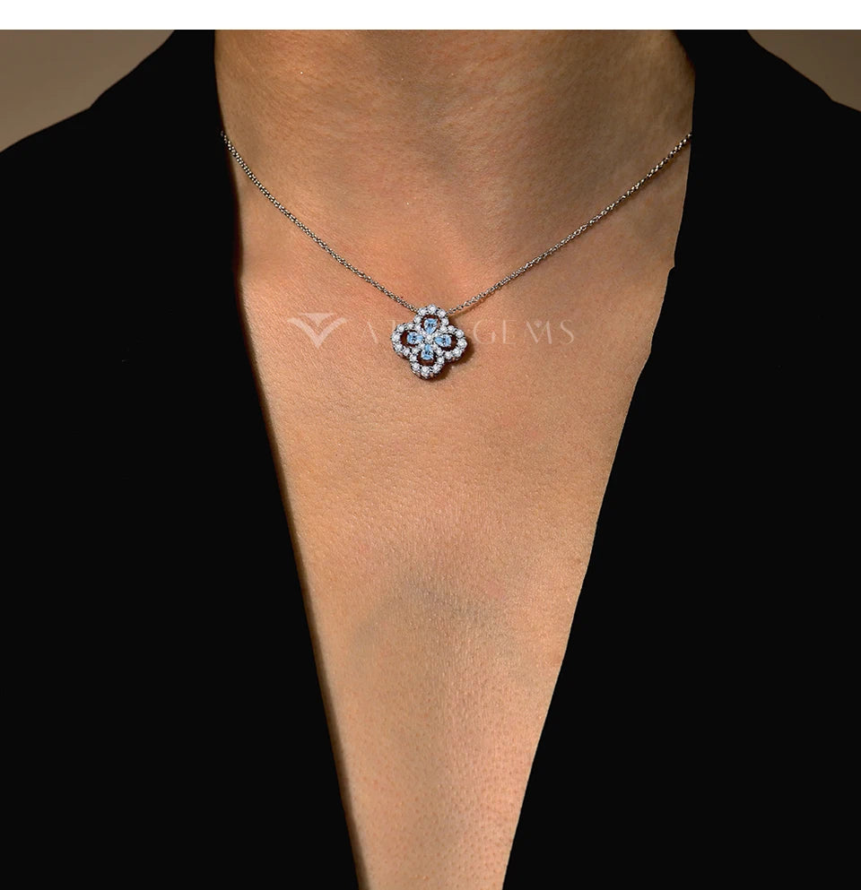 Sparkling Moissanite Diamond Necklace