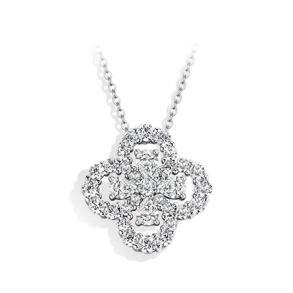 Sparkling Moissanite Diamond Necklace