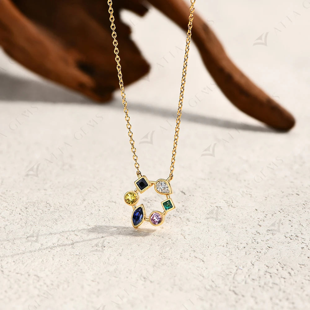 S925 Sterling 18K Yellow White Gold Silver Necklace