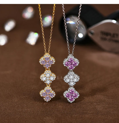 S925 Silver Moissanite Pendant Necklace