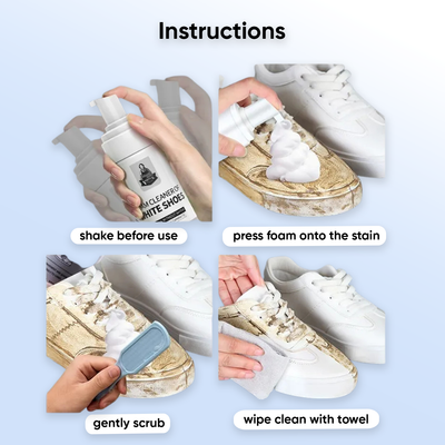 Water Free Foam Shoe Cleaner