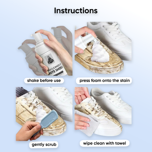 Water Free Foam Shoe Cleaner