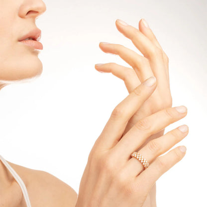 Serafino Ring Bracelet White Gold • Diamond